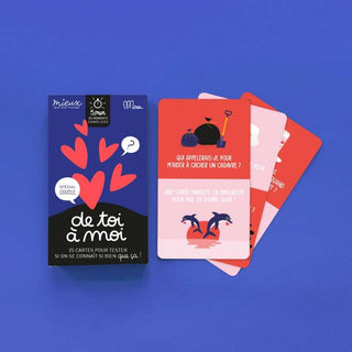 jeu de cartes de toi à moi spécial couples minus editions