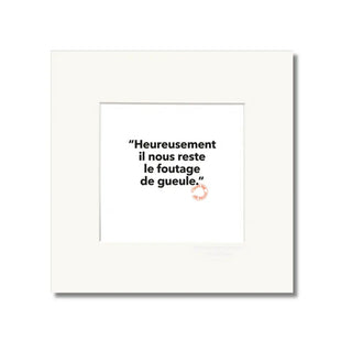 Affiche Loïc Prigent Heureusement 22x22 cm