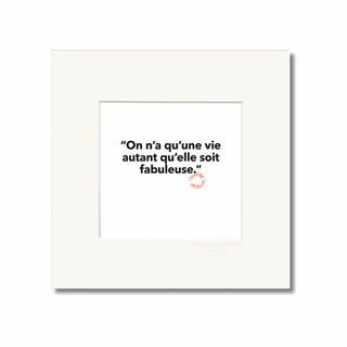 Affiche Loïc Prigent On s'en fout 22x22 cm