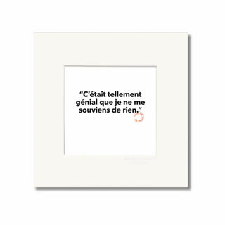 Affiche Loïc Prigent tellement génial 22x22 cm