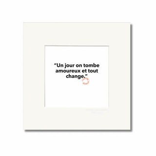 Affiche Loïc Prigent un jour 22x22 cm