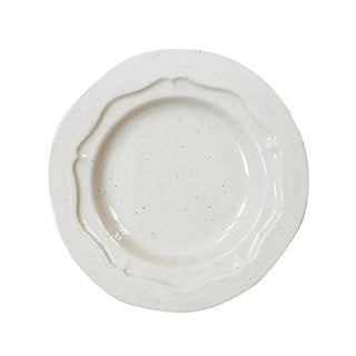 Assiette Refectoire L relief - sable brillant