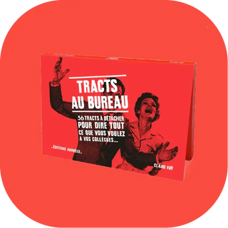 Découvrez le Bloc de Tracts au Bureau des Éditions Animées. Un carnet de papeterie humoristique et détachable pour amuser tout l'open space chez CQFD.