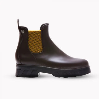 Bottines de pluie Jultess Méduse® marron/noir