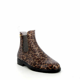 Bottines de pluie Jumpardi Méduse® léopard