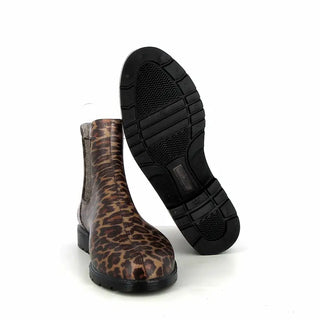 Bottines de pluie Jumpardi Méduse® léopard