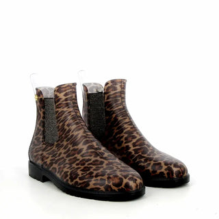 Bottines de pluie Jumpardi Méduse® léopard