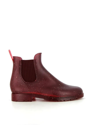 Craquez pour les bottines de pluie Jumpnat rouge en chanvre Méduse x Plasticana chez CQFD Avignon. Imperméables, recyclables et 100% Made in France !