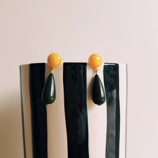 Boucles Jungle jaune CHIC ALORS