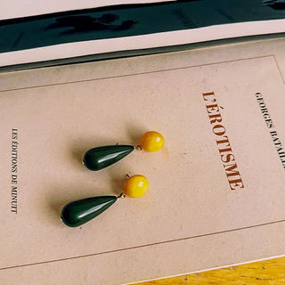 Boucles Jungle jaune CHIC ALORS