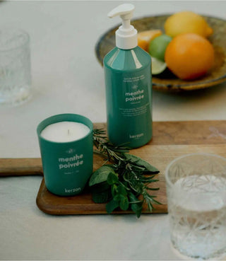 Bougie Parfumée Menthe Poivrée - Kerzon | Fraîcheur & Sauge
