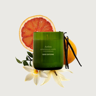 Bougie parfumée Ambre QDB Éditions