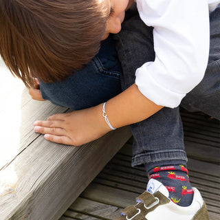 Bracelet Infini lettres plaqué Argent enfant