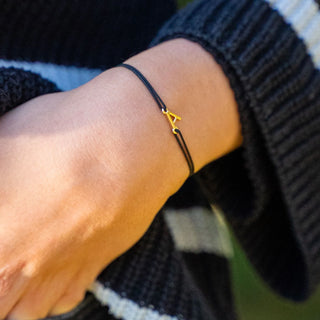 Bracelet Infini lettres plaqué Or 