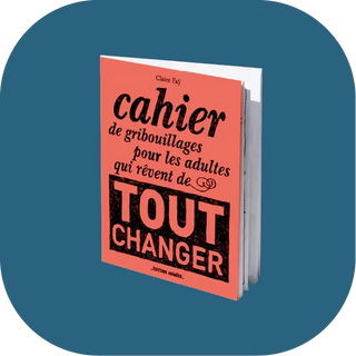 Découvrez le cahier de gribouillages adultes T.2 des Éditions Animées. Un livre interactif, drôle et libérateur pour tout plaquer avec style chez CQFD.