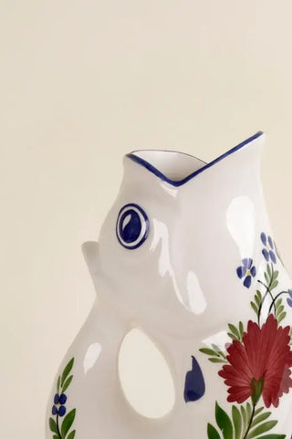Craquez pour la carafe GlouGlou œillet peint main de la Manufacture de Charolles chez CQFD Avignon. Pièce unique 100% fait main en France. Labellisée EPV.