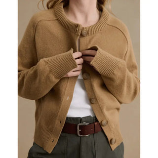 Cardigan laine mérinos Le Minor beige