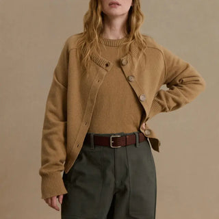 Cardigan laine mérinos Le Minor beige