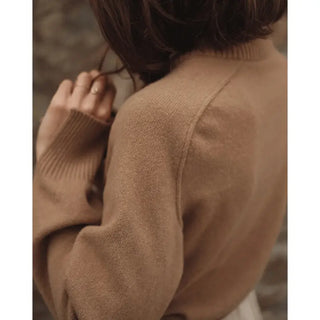 Cardigan laine mérinos Le Minor beige