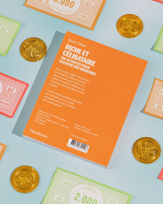 Découvrez le carnet décalé "Riche & Célibataire" de Parade Studio x Piece and Love chez CQFD Avignon. Un faux livre, de vraies pages blanches. 100% Made in France et recyclé.