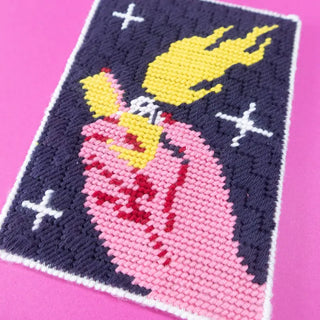 Carte postale à broder Light it up CANEVAS FATAL