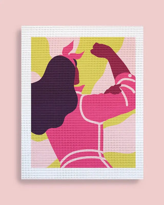 Découvrez le kit Canevas Postal We can do it de Clémence Gouy chez CQFD Avignon. Un projet broderie engagé et moderne fabriqué en France pour une carte unique.