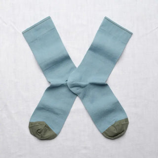Chaussettes Bonne Maison Uni bleu