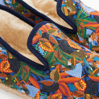 Chaussons charentaises Pépère Flower La Pantoufle à Pépère