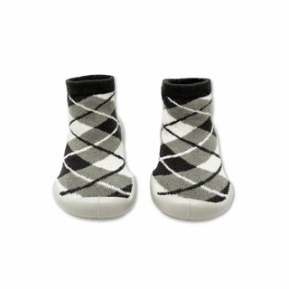 Craquez pour les chaussons Tartan Noir & Blanc Oxford Collégien chez CQFD Avignon. Semelle ergonomique antidérapante, lavables & 100% Fabriqués en France !