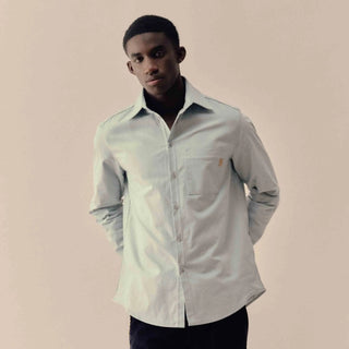 Chemise Homme Coton Bleu Clair Pierre - DAO | Made in France | CQFD