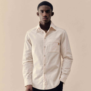 Chemise Homme Coton Écru Pierre - DAO | 100% Made in France | CQFD