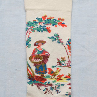 Coffret Duo de Chaussettes – Toile de Jouy « La Jardinière » 4