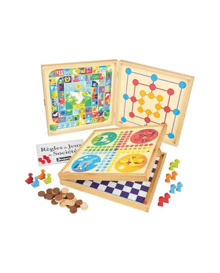 Coffret de jeu classique en bois