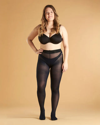 Collant 40 Deniers Ultra-Résistant Cygnes | Made in France | CQFD