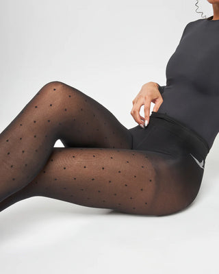 Collant 40 D Plumetis Ultra-Résistant Cygnes | Made in France | CQFD