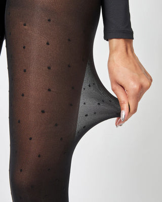 Collant 40 D Plumetis Ultra-Résistant Cygnes | Made in France | CQFD