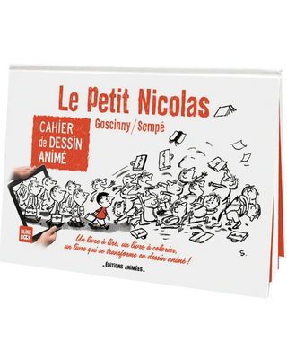 Découvrez le cahier animé Le Petit Nicolas des Éditions Animées. Un livre interactif magique avec l'appli BlinkBook pour aimer la lecture chez CQFD Avignon.