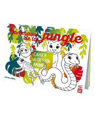 Découvrez le coloriage animé BlinkBook Animaux de la Jungle chez CQFD Avignon. Transformez le dessin en film + enregistrement vocal ! Dès 3 ans, Made in France.