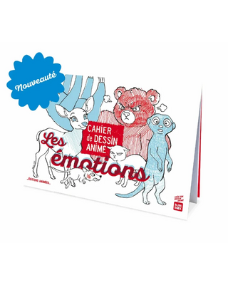 Découvrez le cahier animé Les Émotions des Éditions Animées. Un livre interactif et bienveillant avec l'appli BlinkBook pour grandir sereinement chez CQFD.