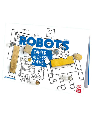 Découvrez le coloriage animé BlinkBook Les Robots chez CQFD Avignon. Transformez le dessin en film + enregistrement vocal ! Dès 3 ans, 100% Made in France.
