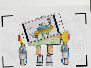 Découvrez le coloriage animé BlinkBook Les Robots chez CQFD Avignon. Transformez le dessin en film + enregistrement vocal ! Dès 3 ans, 100% Made in France.