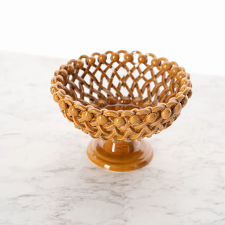 Corbeille tressée design sur pied Maison Pichon Uzès