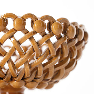 Corbeille tressée design sur pied Maison Pichon Uzès