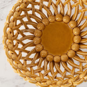 Corbeille tressée design sur pied Maison Pichon Uzès