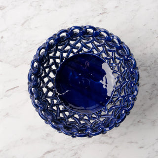 Corbeille tressée design sur pied Maison Pichon Uzès