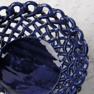 Corbeille tressée design sur pied Maison Pichon Uzès