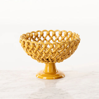 Corbeille tressée design sur pied Maison Pichon Uzès