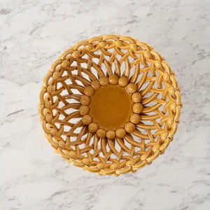 Corbeille tressée design sur pied Maison Pichon Uzès