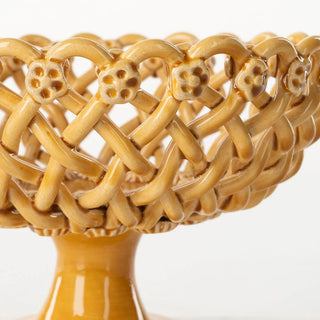 Corbeille tressée iconique sur pied Maison Pichon Uzès