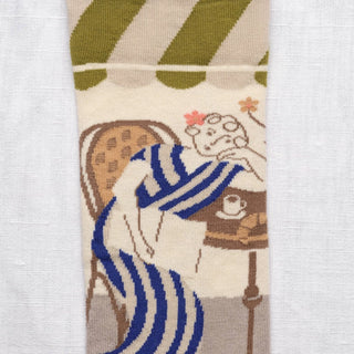 Duo de Chaussettes Bonne Maison Paris au Café